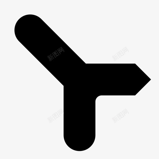三向地铁瓦线路公共图标svg_新图网 https://ixintu.com 三向地铁瓦 交通 公共 地铁瓦单线 线路