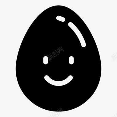 卡瓦伊蛋复活节彩蛋食物图标图标