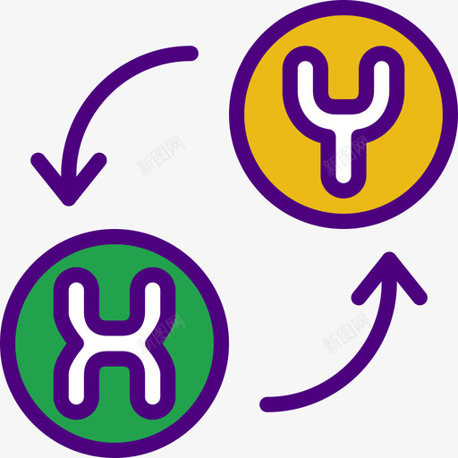 Dna医学186线性颜色图标svg_新图网 https://ixintu.com Dna 医学186 线性颜色