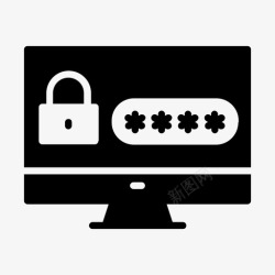 保护通信线路密码锁登录保护图标高清图片