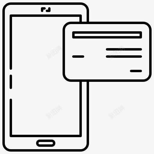移动支付商务电话图标svg_新图网 https://ixintu.com 交易 反馈 商务 客户 支付 电话 移动