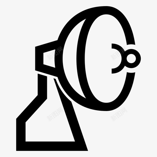 卫星通信太空图标svg_新图网 https://ixintu.com 卫星 太空 技术 空间站 系统 通信