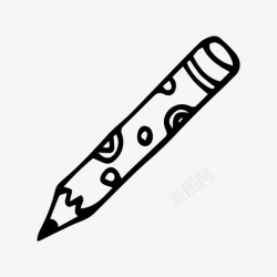 办公室素描铅笔素描手绘图标高清图片
