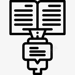 光学字符识别光学字符识别书籍机器图标高清图片