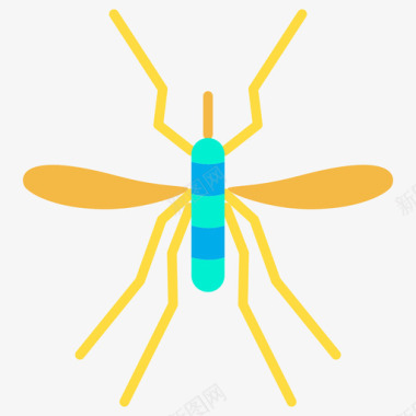 蚊子昆虫34扁平图标图标