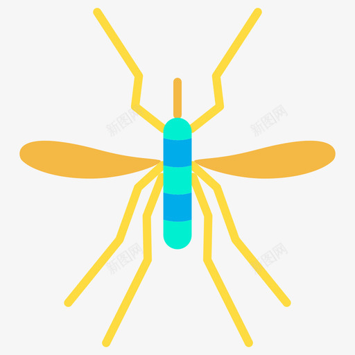 蚊子昆虫34扁平图标svg_新图网 https://ixintu.com 扁平 昆虫 蚊子