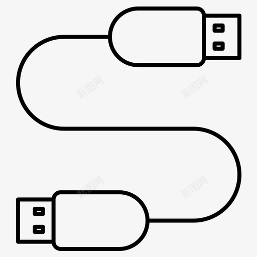 usb电缆数据线图标svg_新图网 https://ixintu.com usb usb线 数据线 电缆 计算机技术常规线组4