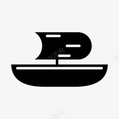 船游轮帆船图标图标