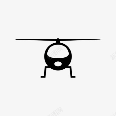 直升机飞机直升机停机坪图标图标
