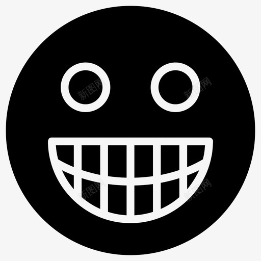 笑脸表情图咧嘴表情表情标记图标svg_新图网 https://ixintu.com 咧嘴 图标 标记 笑脸 符号 表情