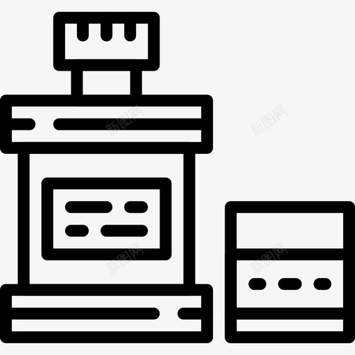 漱口水牙科11线性图标svg_新图网 https://ixintu.com 口水 漱口 牙科 线性