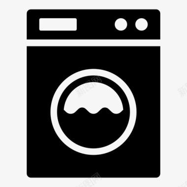 洗衣机干衣机家用电器图标图标