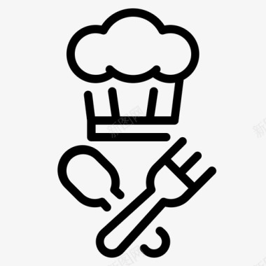 厨师劳工1直系亲属图标图标