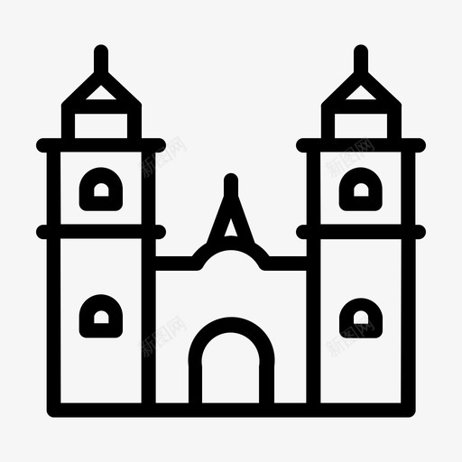 利马建筑秘鲁图标svg_新图网 https://ixintu.com 利马 地标和城市符号 建筑 秘鲁