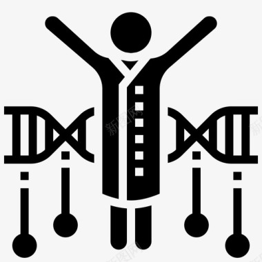 基因组生物工程23字形图标图标