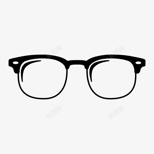眉线眼镜眼镜墨镜图标svg_新图网 https://ixintu.com 墨镜 太阳镜 眉线 眼镜