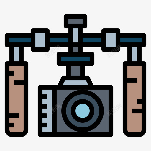 框架电影导演3线性颜色图标svg_新图网 https://ixintu.com 导演 框架 电影 线性 颜色