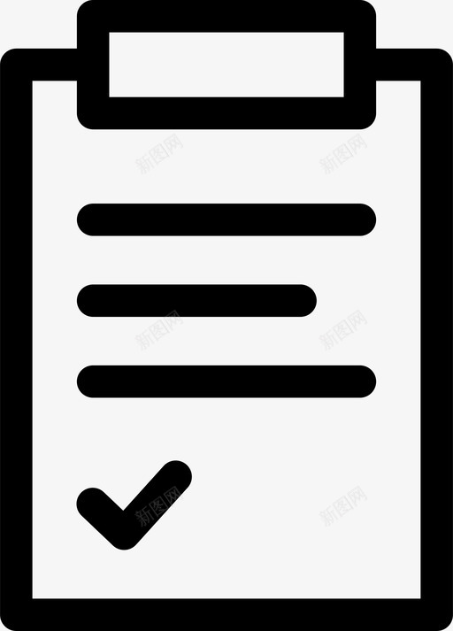 列表检查列表视图图标svg_新图网 https://ixintu.com 列表 列表视图 提醒 检查