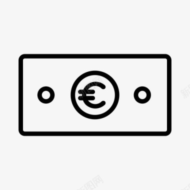 欧元现金欧洲图标图标