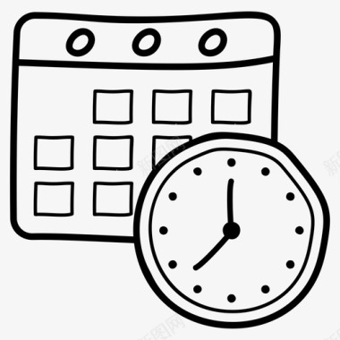 任务的截止日期运行时间的图标设置工作的截止时间图标