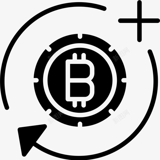 添加比特币加密货币3字形图标svg_新图网 https://ixintu.com 加密 字形 比特 添加 货币