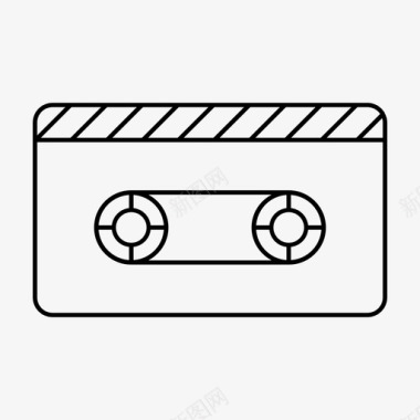 盒式磁带录音带小型盒式磁带图标图标