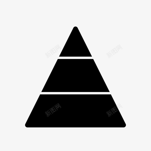 金字塔图层次结构三角形图标svg_新图网 https://ixintu.com 三角形 字形图和图表 层次结构 金字塔图