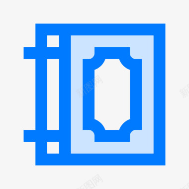 拼写书中世纪57蓝色图标图标