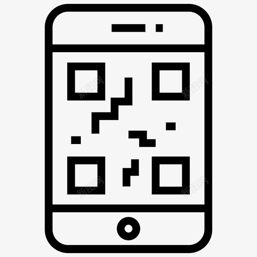 移动二维码条形码移动码图标svg_新图网 https://ixintu.com upc 二维 保护 响应 图标 快速 条形码 条码 移动