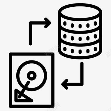 数据传输交换文件共享图标图标