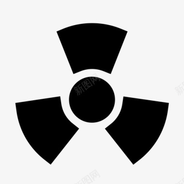 辐射风扇放射性图标图标