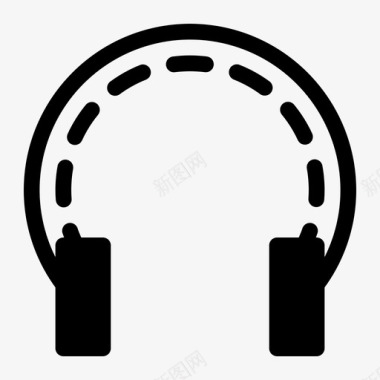 耳机图书馆音乐图标图标
