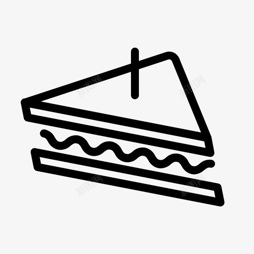 三明治面包快餐图标svg_新图网 https://ixintu.com 三明治 垃圾 快餐 概述 零食 面包 食品