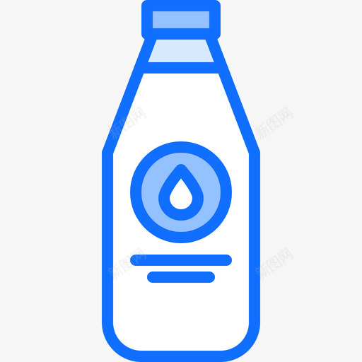奶瓶超市52蓝色图标svg_新图网 https://ixintu.com 奶瓶 蓝色 超市