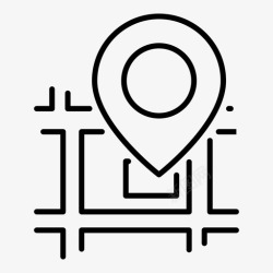 指针和标志图定位图位置指针图标高清图片