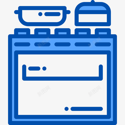 炉灶厨房64蓝色图标svg_新图网 https://ixintu.com 厨房64 炉灶 蓝色