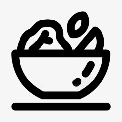 素食食品饮料沙拉食品健康图标高清图片