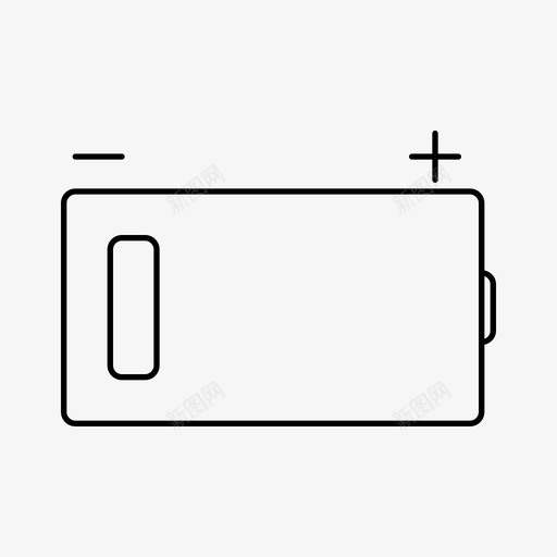 低电量蓄电池电池图标svg_新图网 https://ixintu.com 图标 样式 电池 电源 电量 能量 蓄电池