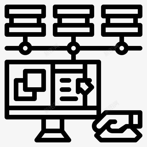 用户界面互联网网站图标svg_新图网 https://ixintu.com 互联网 用户界面 网站 网络