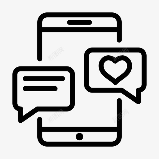 情人节爱情谈话图标svg_新图网 https://ixintu.com 情人节 爱情 留言 谈话
