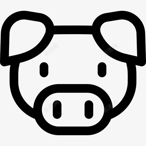 猪肉超市41直系图标svg_新图网 https://ixintu.com 猪肉 直系 超市