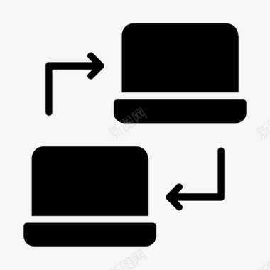 文件共享通信数据传输图标图标