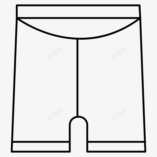 采购产品短裤衣服服装图标svg_新图网 https://ixintu.com 产品 时尚 服装 短裤 线条 细线 衣服 采购