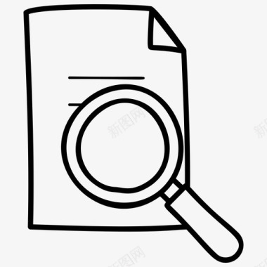 文件审查论文监控文件探索图标图标