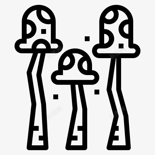 蘑菇鹅膏菌真菌图标svg_新图网 https://ixintu.com 生态生物 真菌 自然 蘑菇 鹅膏菌