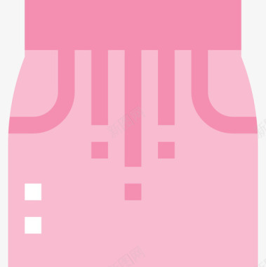 裙子衣服和洗衣房2件平的图标图标