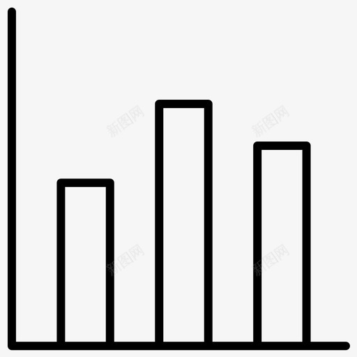 职位奖励条形图图标svg_新图网 https://ixintu.com 加粗 奖励 条形图 管理 粗线条 职位 获奖 银行