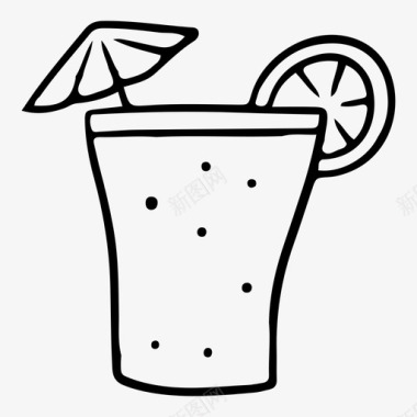 鸡尾酒酒杯子图标图标