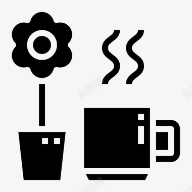 咖啡杯办公文具17装图标图标