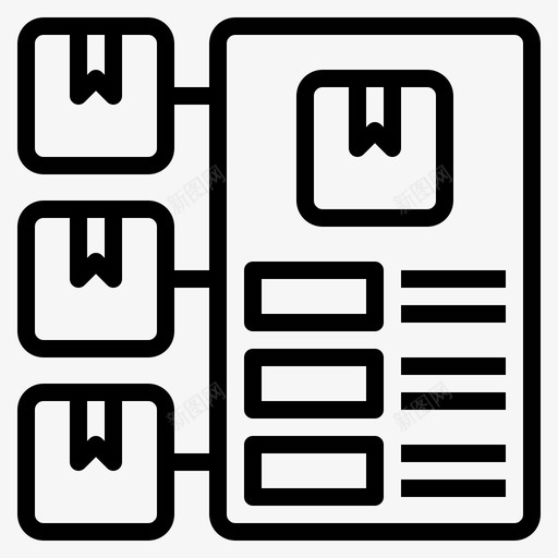 说明装运8线性图标svg_新图网 https://ixintu.com 线性 装运8 说明